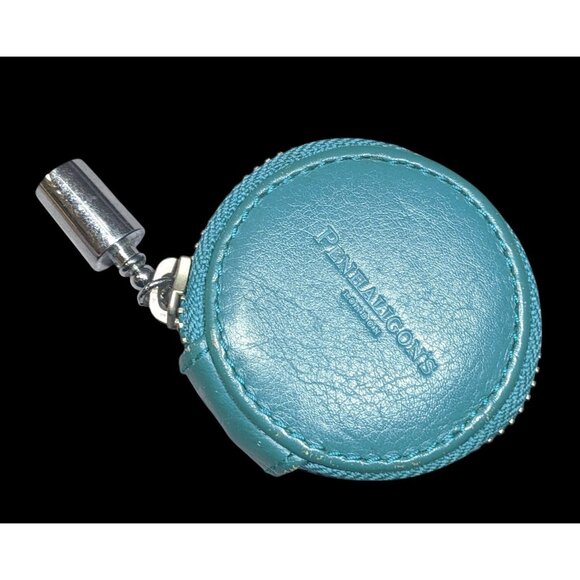 Vintage Penhaligon's Of London Round Blue Zipper Coin Purse - Picture 1 of 8